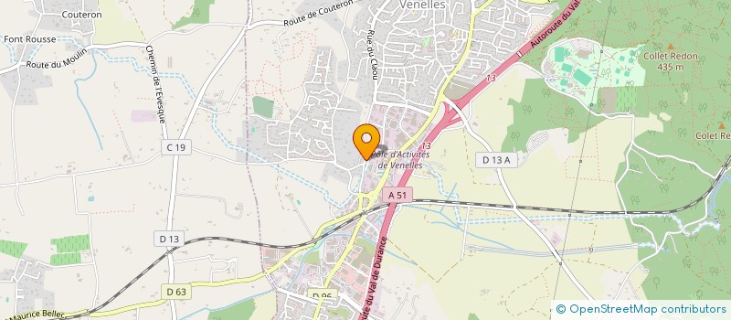 localisation de l'entreprise MA BOITE DE COM  VENELLES