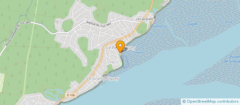 localisation de l'entreprise MA BONNE ETOILE à LEGE-CAP-FERRET