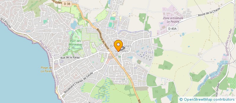 localisation de l'entreprise MA BOUCHERIE  BRETIGNOLLES-SUR-MER