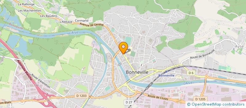 localisation de l'entreprise MA BOULANGERIE 2  BONNEVILLE