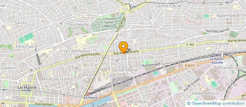 localisation de l'entreprise MA BOULANGERIE à LE HAVRE