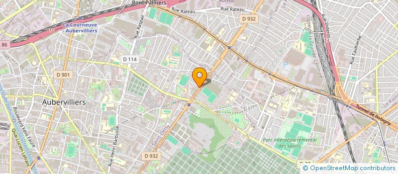 localisation de l'entreprise MA BOULANGERIE  AUBERVILLIERS