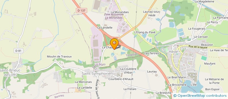 localisation de l'entreprise MA BOUSSOLE RH  TINTENIAC