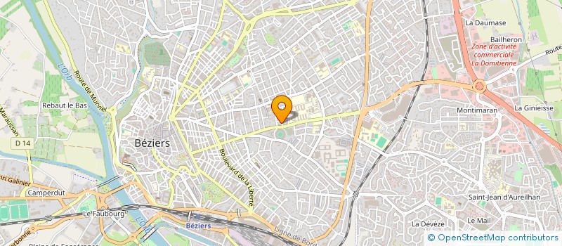 localisation de l'entreprise MA BOUTIK'ADOREE à BEZIERS