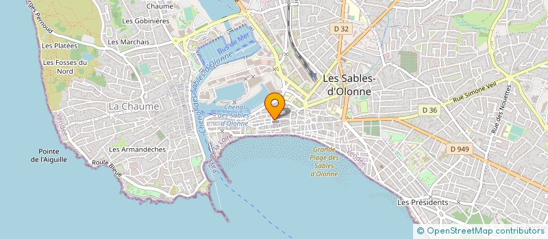 localisation de l'entreprise MA BOUTIQUE à LES SABLES D'OLONNE