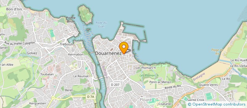 localisation de l'entreprise MA BUANDERIE à DOUARNENEZ