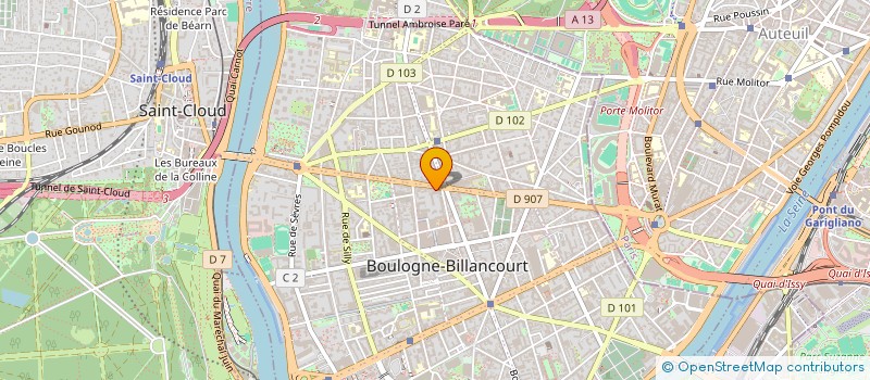 localisation de l'entreprise MA BULLE A ECLATE à BOULOGNE-BILLANCOURT