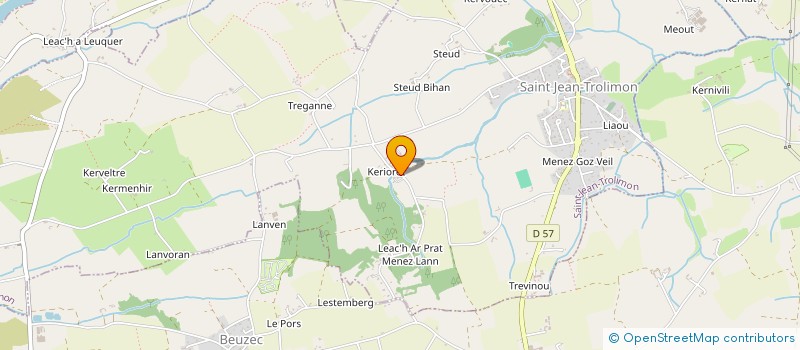 localisation de l'entreprise MA CA BANE  SAINT-JEAN-TROLIMON