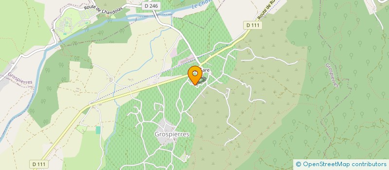 localisation de l'entreprise MA CABANE à GROSPIERRES