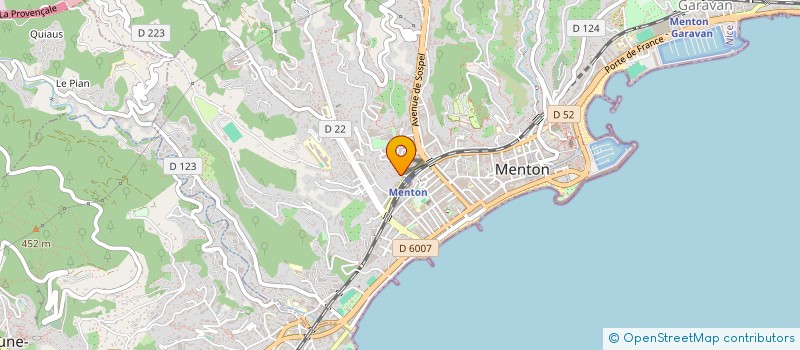 localisation de l'entreprise MA-CAD à MENTON