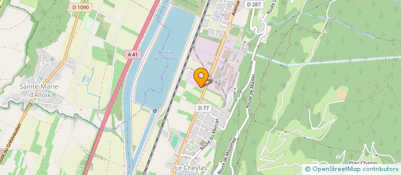 localisation de l'entreprise MA CAGETTE  LE CHEYLAS