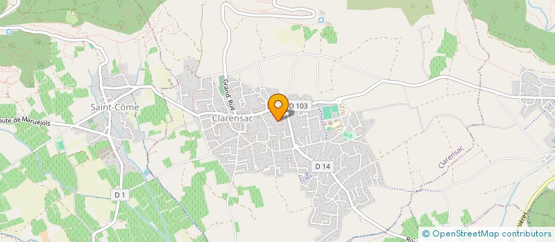 localisation de l'entreprise MA CAZBA  CLARENSAC