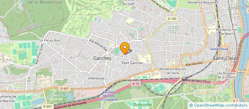 localisation de l'entreprise MA CHARTREUSE HOLDING à GARCHES