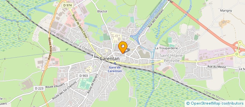 localisation de l'entreprise MA CHAUSSURE à CARENTAN-LES-MARAIS