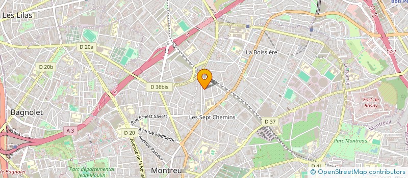 localisation de l'entreprise MA CHERIE PRODUCTIONS à MONTREUIL