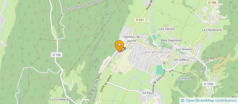 localisation de l'entreprise MA CLAIGERINE  LANS-EN-VERCORS