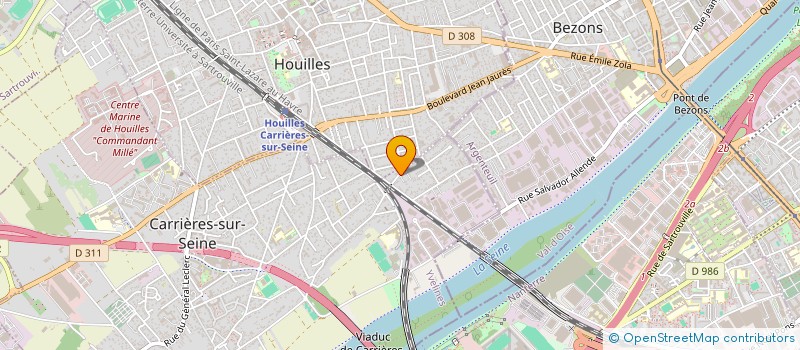 localisation de l'entreprise MA CLE VERS LE CHEMIN DE LA REUSSITE SCOLAIRE ET DE LA SANTE DES ENFANTS DEFAVORISES  CARRIERES-SUR-SEINE