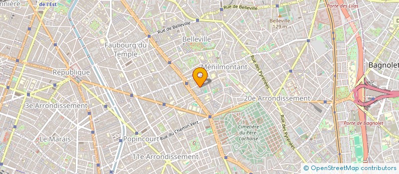 localisation de l'entreprise MA COLLINE DE BELLEVILLE  PARIS