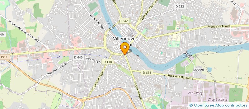 localisation de l'entreprise MA COM'UNIQUE BY LINEPUB  VILLENEUVE-SUR-LOT