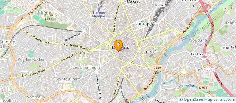 localisation de l'entreprise MA'DAM COCOTTE  LIMOGES