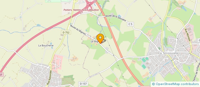 localisation de l'entreprise MA'DE GARDEN SERVICES à LA TESSOUALLE