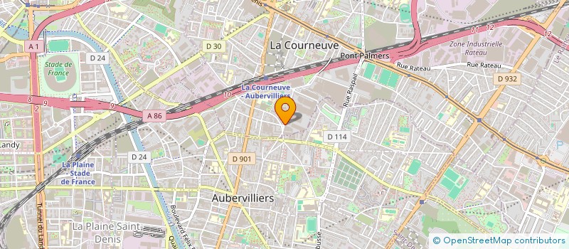 localisation de l'entreprise MA DECO 8 à LA COURNEUVE
