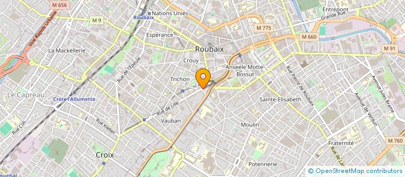 localisation de l'entreprise MA DEMEURE  ROUBAIX