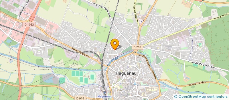 localisation de l'entreprise MA DEMEURE AU BORD DU RUISSEAU NEUFELD  HAGUENAU