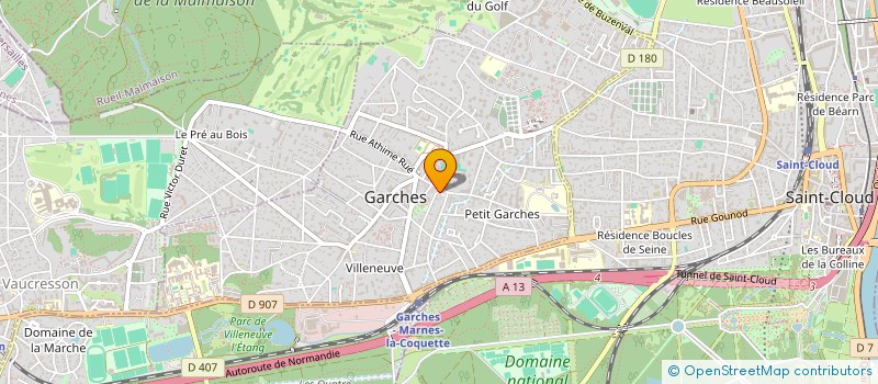 localisation de l'entreprise MA DEVEZE à GARCHES