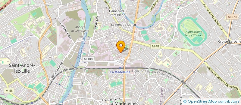 localisation de l'entreprise MA DIFFUSION à MARCQ-EN-BARŒUL