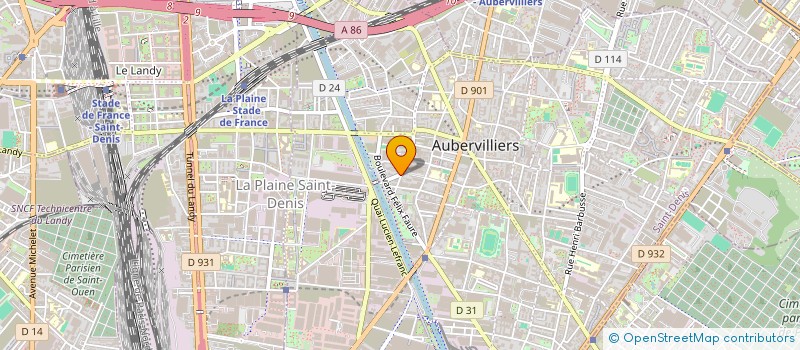 localisation de l'entreprise MA DISTRIBUTION à AUBERVILLIERS