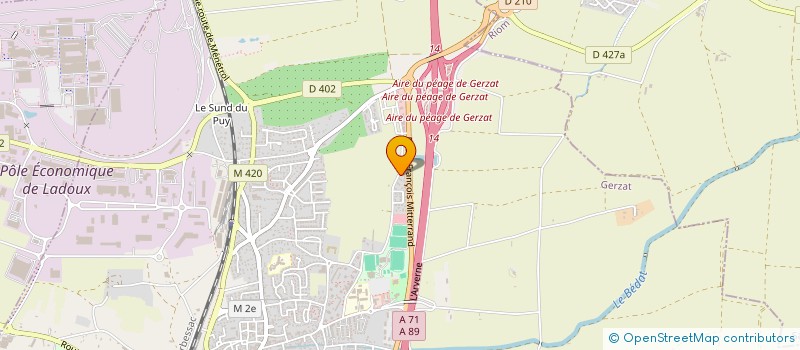 localisation de l'entreprise MA-DO  GERZAT