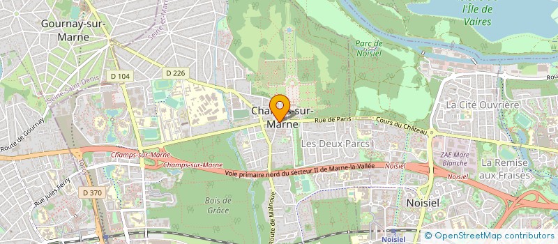 localisation de l'entreprise MA EURL à CHAMPS-SUR-MARNE