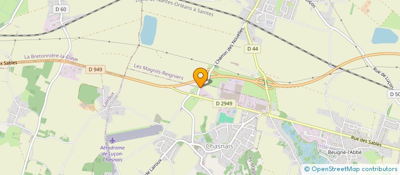 localisation de l'entreprise MA FA 7  CHASNAIS