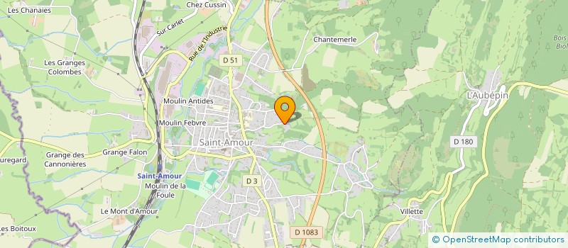 localisation de l'entreprise MA.FA.BAT  SAINT-AMOUR