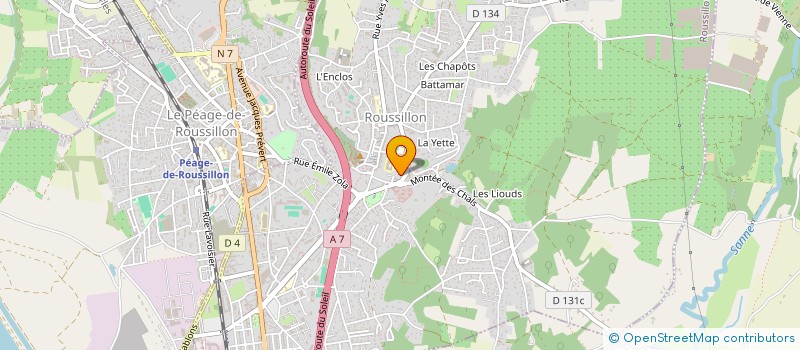 localisation de l'entreprise MA FACADE à ROUSSILLON