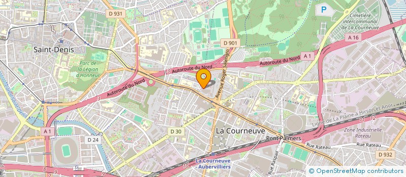 localisation de l'entreprise MA FAMILY à LA COURNEUVE