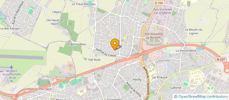 localisation de l'entreprise MA FEE CLOCHETTE  LAGORD