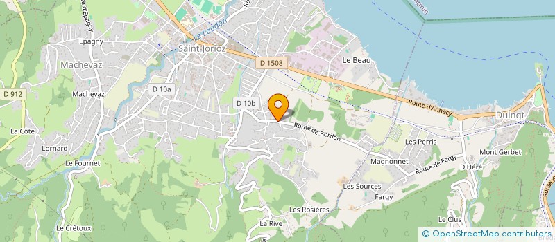 localisation de l'entreprise MA FEMME PREFERE LE BLEU à SAINT-JORIOZ