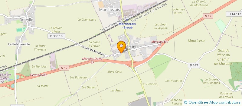 localisation de l'entreprise MA FRO à BROUE