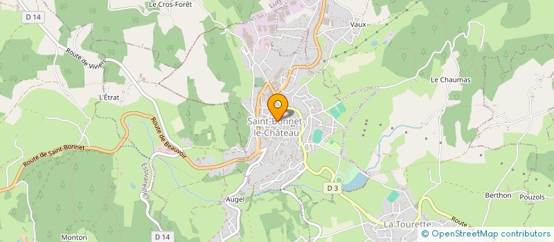 localisation de l'entreprise MA FROMANDISE  SAINT-BONNET-LE-CHATEAU