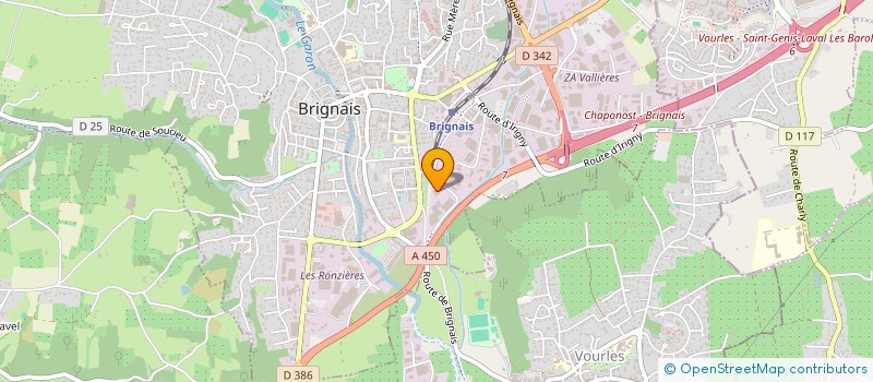 localisation de l'entreprise MA.GE.LAN à BRIGNAIS