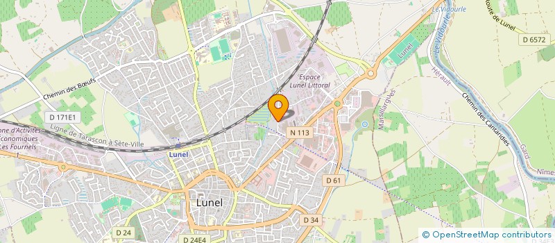 localisation de l'entreprise MA.GE.PI CONSTRUCTIONS  LUNEL