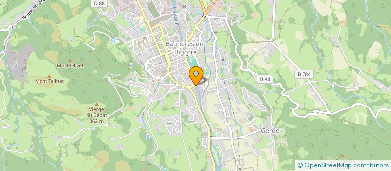 localisation de l'entreprise MA.GRA.NE MARBRE GRANIT NEGOCE à BAGNERES-DE-BIGORRE