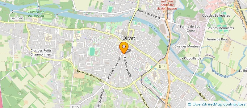 localisation de l'entreprise MA GROUPE  OLIVET