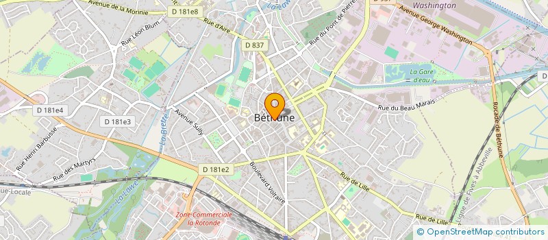 localisation de l'entreprise MA GUE  BETHUNE