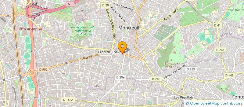 localisation de l'entreprise MA HOLDING à MONTREUIL