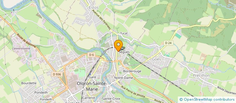 localisation de l'entreprise MA-HU  OLORON-SAINTE-MARIE