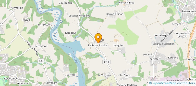 localisation de l'entreprise MA HUCHETTE 10 à CAUDAN