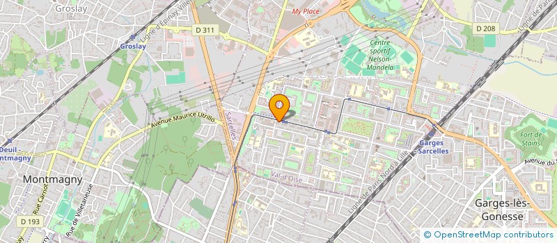 localisation de l'entreprise MA IMMO  SARCELLES